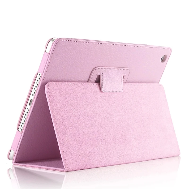 

Litchi Surface Flip PU Leather Case For Apple New iPad 2017 (1822,1823) 9.7 With Retina Stand For ipad air 1 Air 2 Cover iPad5/6