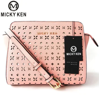 

Micky Ken Brand Women Messenger Bags With Tassel Floral Hollow Out Design Handbag Ladies Solid Small Shoulder Bag Female Purse
