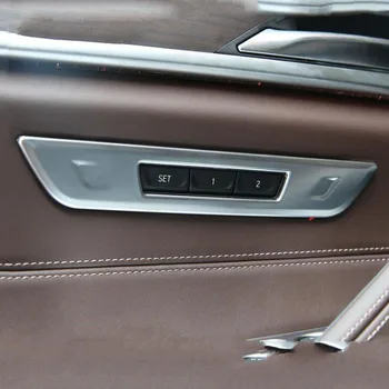 

Free Shipping For BMW 5 Series 2018 1PC High Quality ABS Chrome Car Seat Memory Adjustment Cover Trim Car Styling Accessories
