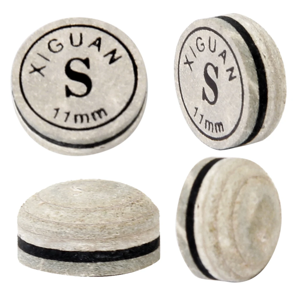 Pool Snooker Billiard Glue Type Artificial Leather Cue Tip 11mm Soft Box Snooker Cue Humidity Resistant Box Billiard Accessories