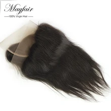Unprocessed brazilian virgin straight Hair lace frontal closure with baby Hair 4″X13 black remy human hair full lace frontal 1pc