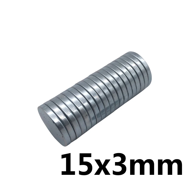 

10Pcs Neodymium Magnet Disc 15x3mm N35 Mini Small Round Permanent NdFeB Super Strong Powerful Magnetic Magnets For Craft