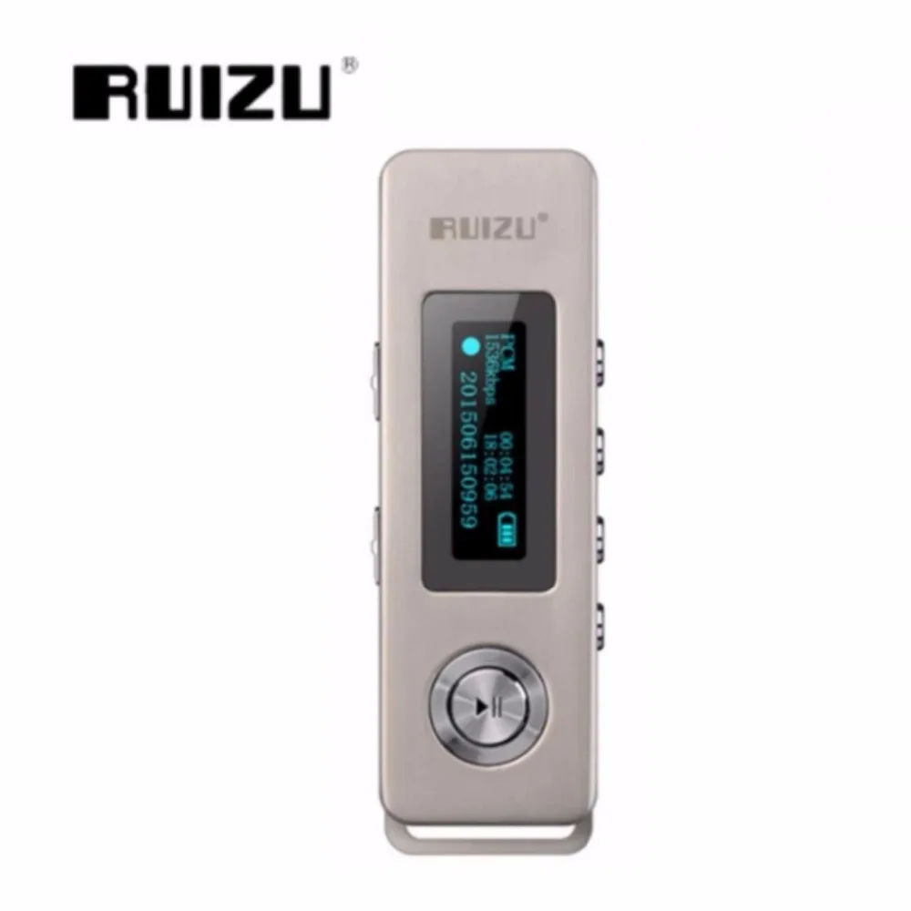 100% оригинальный цифровой диктофон RUIZU K10 HD 8 Гб шумоподавление мини MP3-плеер