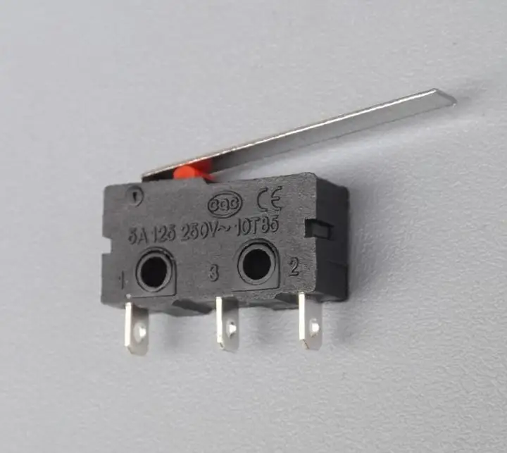 

3 D printer accessory Ultimaker DIY limit switch microswitch 5A250V ~ 5A125VAC , automatic control