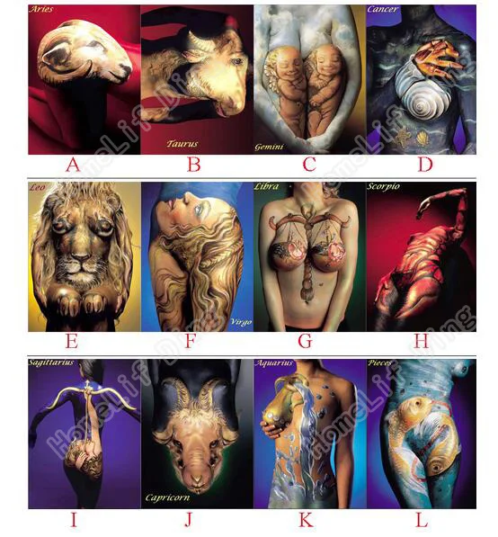 Needlework 100% Full Square Drill 3D Diy Diamond Painting Cross Stitch 5D Embroidery Mosaic Art Of Body Zodiac | Дом и сад