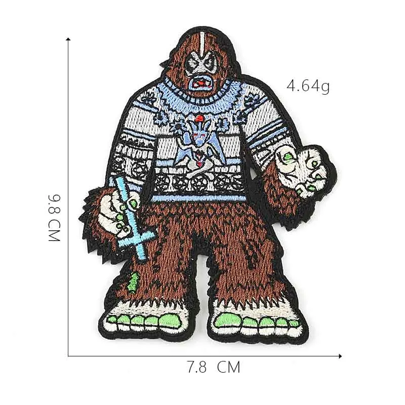 

Big Foot Man Iron On Embroidered Clothes Patches For Clothing Stickers Garment Wholesale