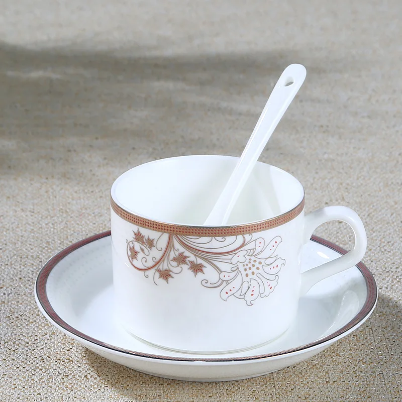 150 мл китайская керамическая кофейная чашка, набор посуды с ложкой, креативная простая домашняя британская стильная послеобеденная чайная чашка, блюдце