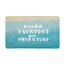 Великолепное предложение на голубом океаническом морском крытом входном коврике