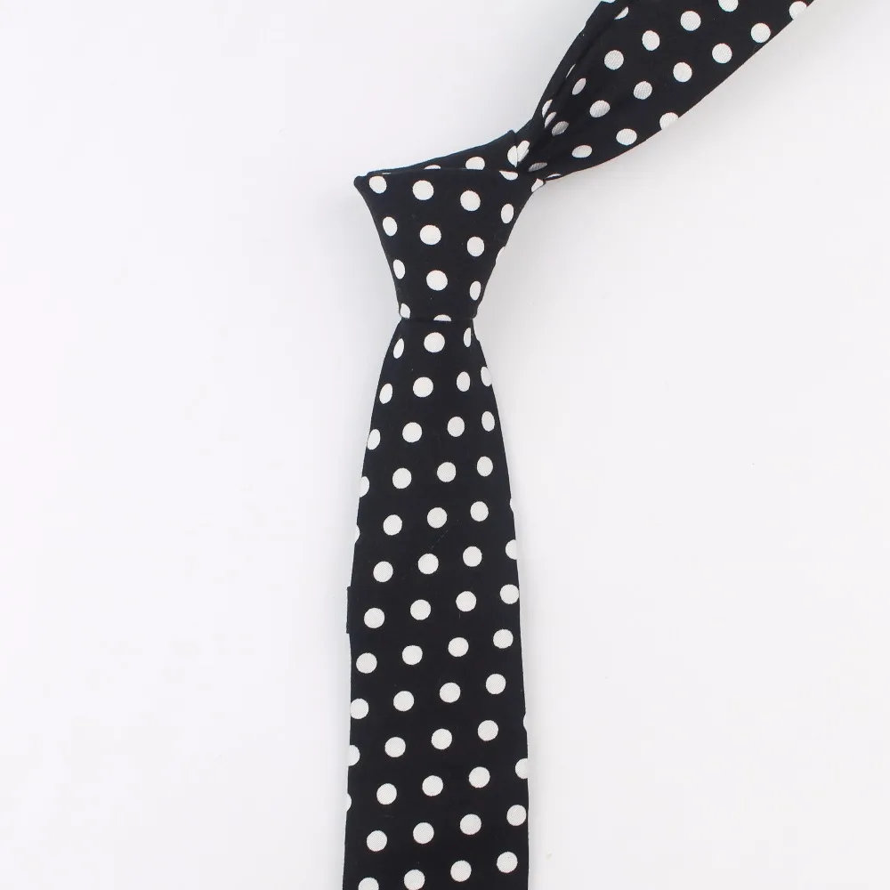 Мужской узкий галстук хлопковый в горошек|tie neckties|narrow necktiesmens ties neckties |