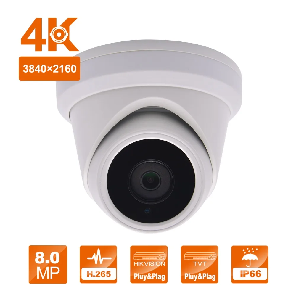 

8MP IP Camera PoE Security Camera Mini IP Webcam ONVIF H.265 Waterproof Motion Detection Alarm cctv camera