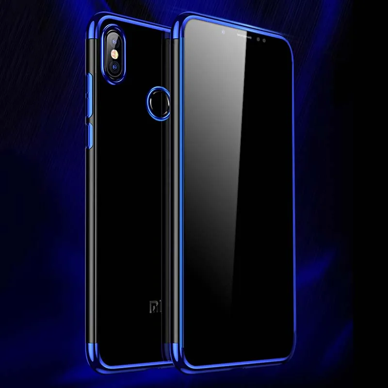 

Xiaomi Redmi Note 6 Pro Case Cover Transparent Soft Silicone Silm Plating TPU Back Cover For Xiaomi Redmi Note6Pro Phone Coque