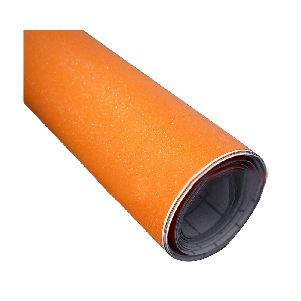

Matte Glitter Vinyl Wrap Sticker Decal Sheet Bubble Free Film Orange