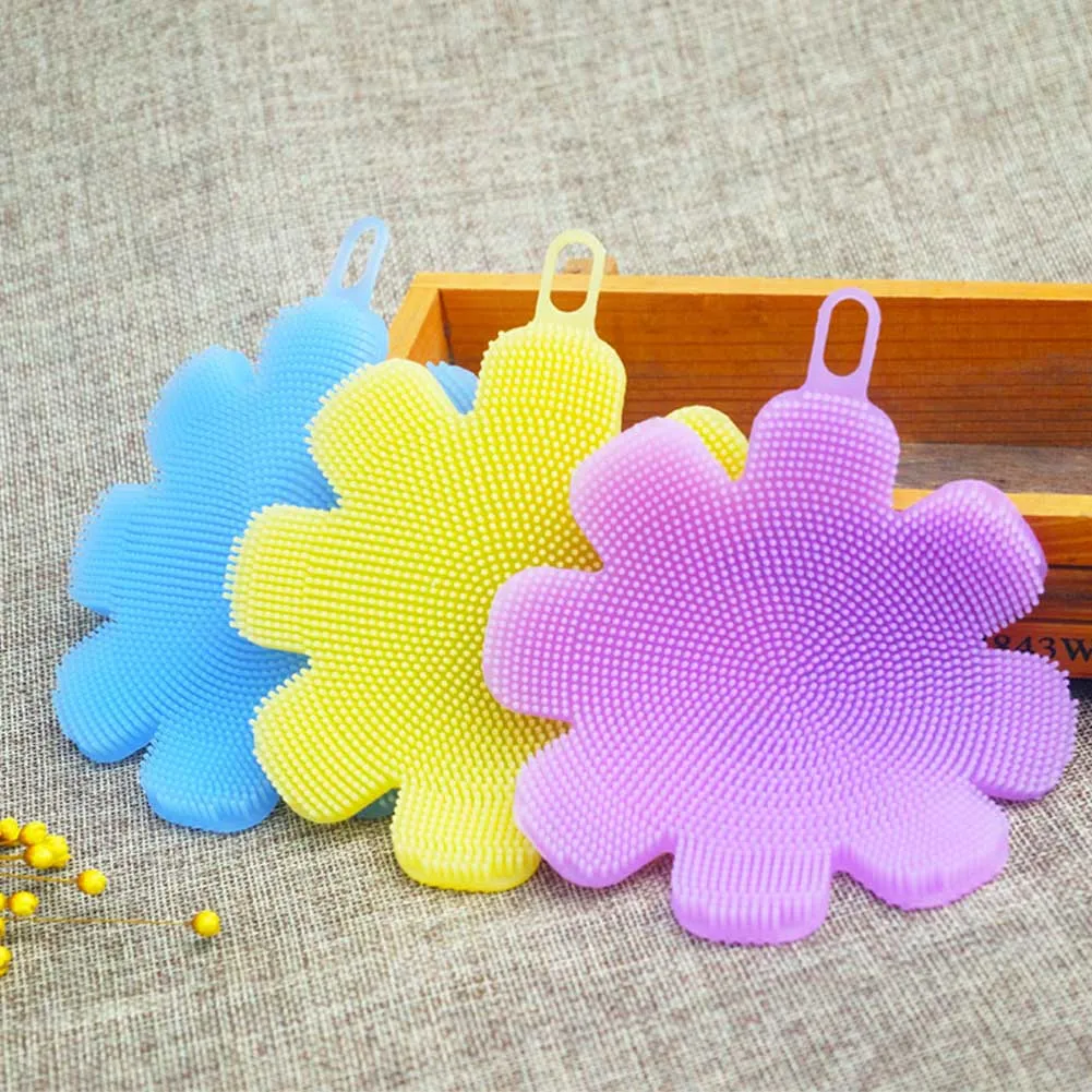 1Pcs Multifunction Silicone Dish Bowl Fruit Cleaning brush