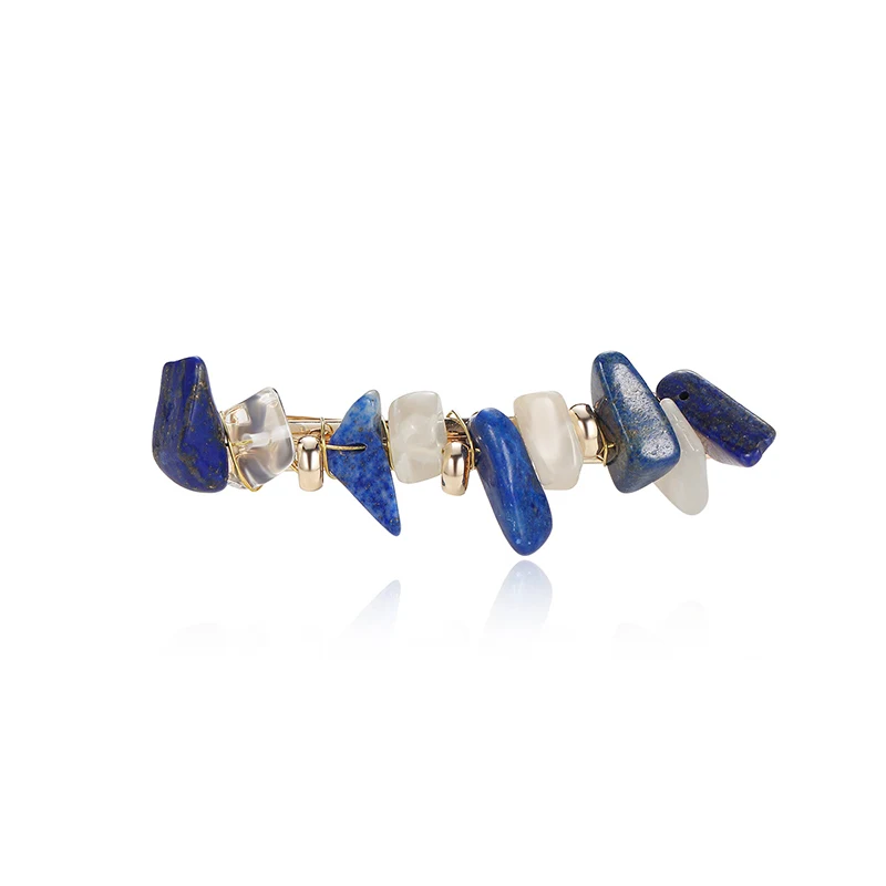 

CHIMERA Trendy Stone French Barrette Hair Clips Rhinestone Hair Pins Boho Style Metal Clamps Hair Ornaments for Women Lady