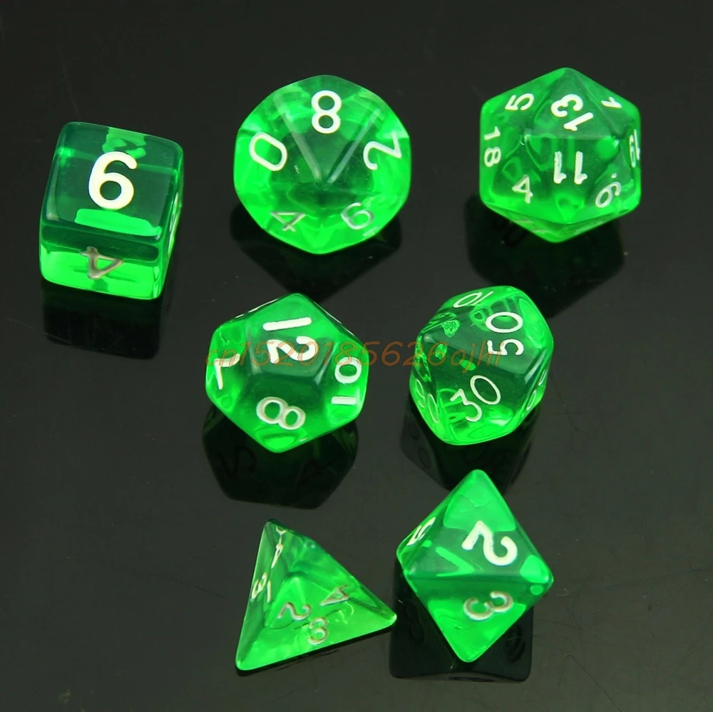 7 сторонних Die D4 D6 D8 D10 D12 D20 MTG RPG D & DND поли кубики настольная игра шахматы|poly dice|dice