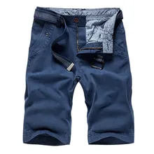 Мужские Модные Новые камуфляжные свободные мужские шорты Карго классные летние военные брюки карго стильные однотонные мужские шорты