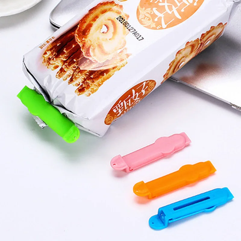 

3PCS/Set Food Medicine Sealing Bag Clips Food Snack Sealer Plastic Seal Clamp Home Kitchen Storage Tool