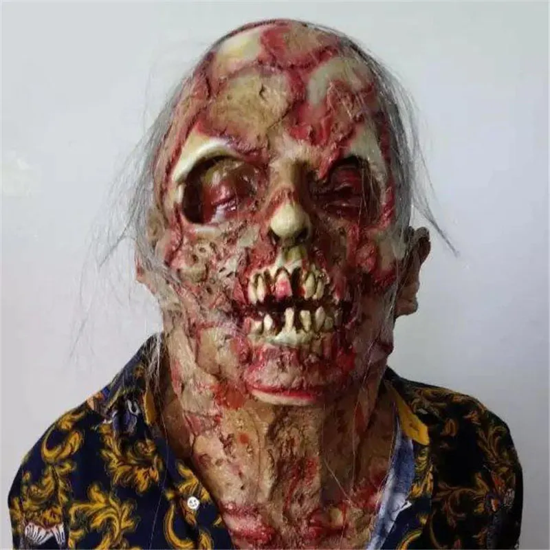 

Halloween Horror Mask Zombie Masks Party Cosplay Bloody Disgusting Rot Face Scary Masque Masquerade Mascara Terror Masker Latex