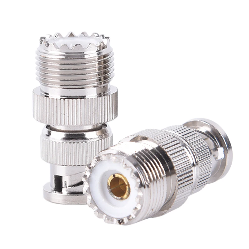 BNC Male Plug To SO239 UHF PL-259 Jack RF Female Coaxial Adapter Cable Connector | Электроника
