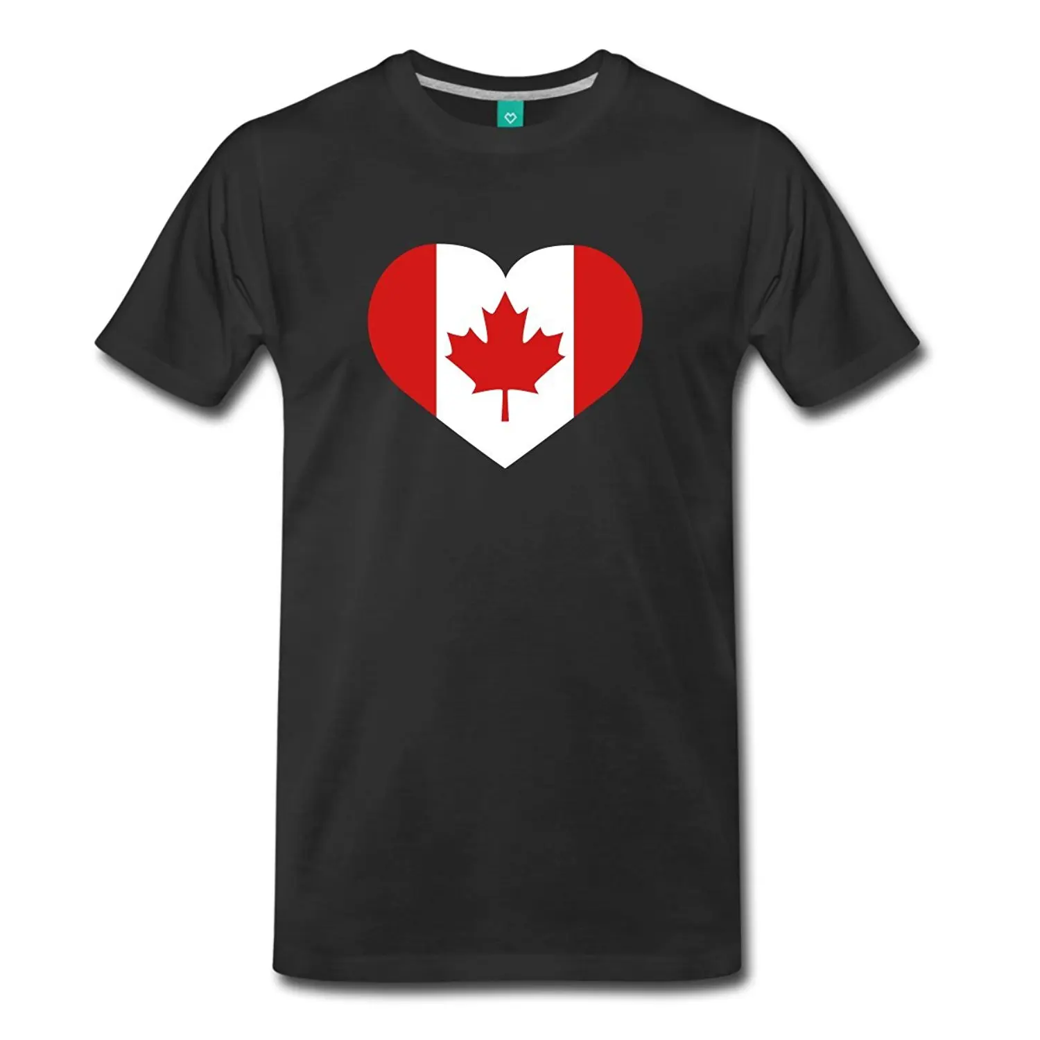 Canada Love Canadian Heart Flag Men's Premium T Shirt 2018 Newest