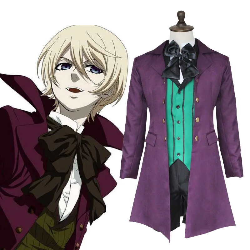 Аниме Black Butler 2 Косплей Kuroshitsuji Alois Trancy униформа наряд вечерние костюмы на Хэллоуин