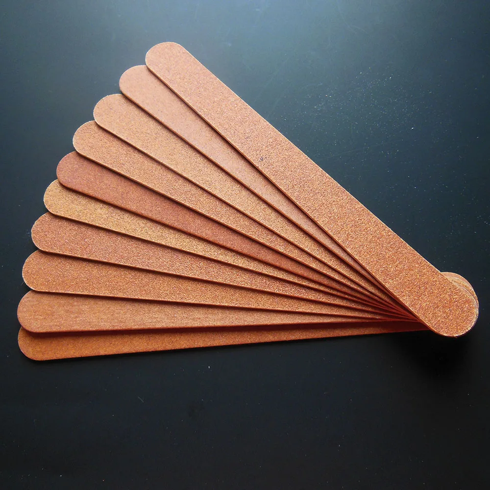 10 pcs/lot top quality wooden emery file wood nail file durable nail