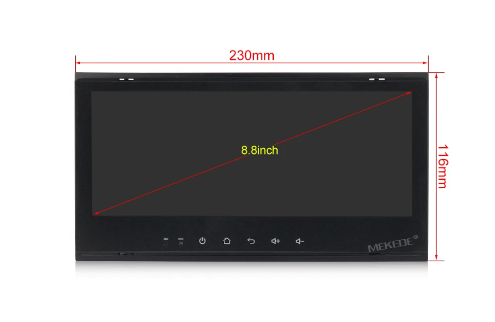 Clearance MEKEDE 8.8" android 7.1 support 4G WIFI BT Car GPS DVD Player for Volkswagen Touareg Transporter T5 Multivan 2002-2010 2