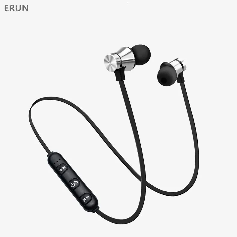 

Magnetic suction wireless earphone sport Bluetooth headset