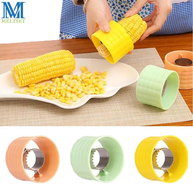 Stainless Steel Corn Stripper Round Corn Kernel Remover Manual Sweet