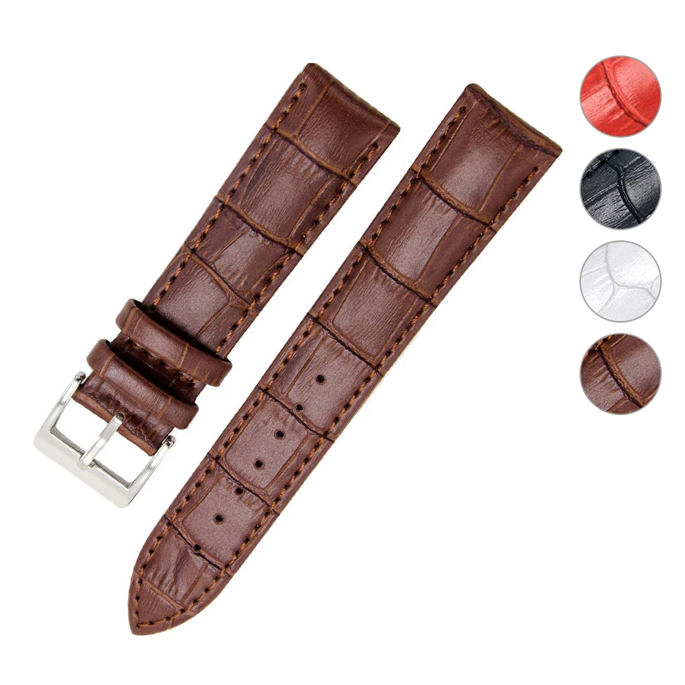 18mm 20mm 22mm Watch Bands Genuine Leather Strap For Samsung Gear S3 Frontier Classic Smart Replacement Wristband | Наручные часы