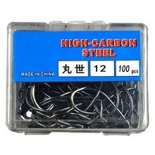 100 шт./компл. Высокое качество Горячие рыболовные крючки с зазубринами крючок из высокоуглеродистой стали рыболовное оборудование для озерной речной океанской рыбалки