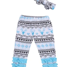 Новое поступление года, штаны для новорожденных длинные штаны для мальчиков и девочек, леггинсы+ повязка на голову/шляпа