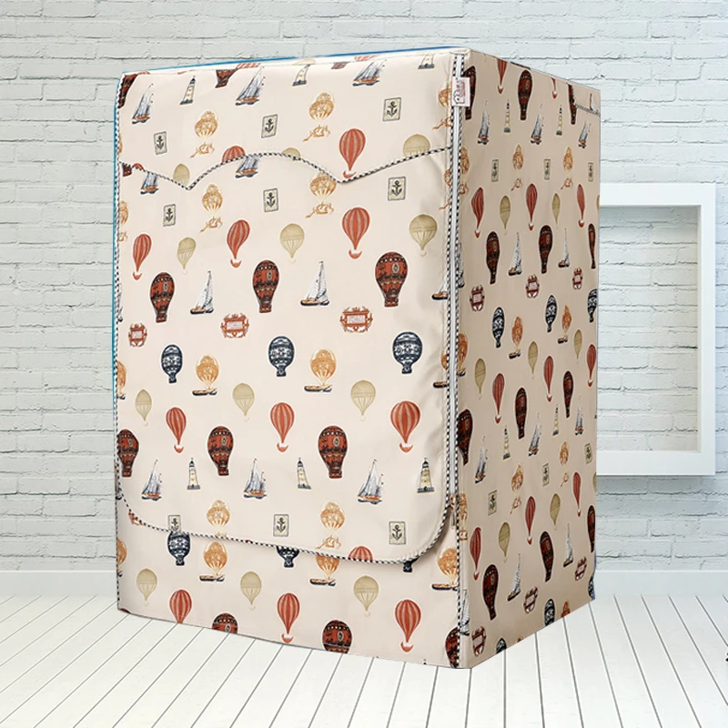 

Sunscreen Waterproof Printing Case for Washing Machine Oxford Cloth Washer Machine Covers Protective Cover