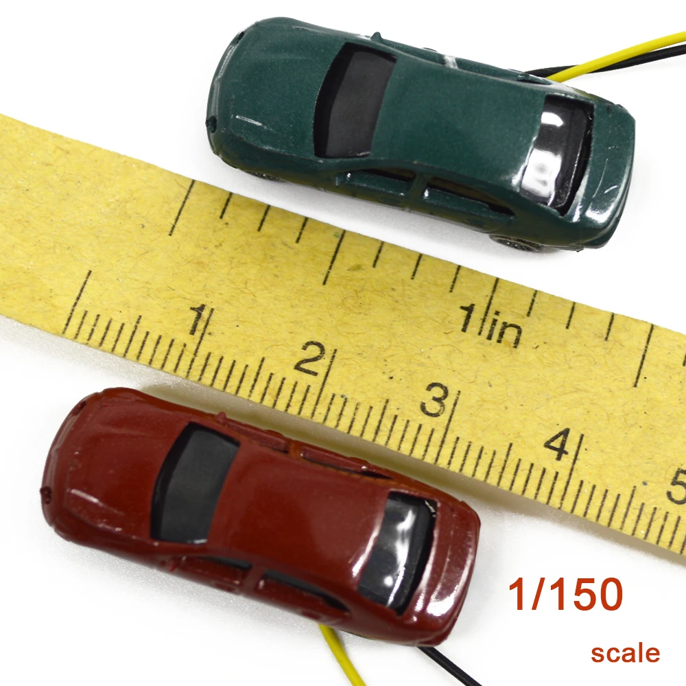 50pcs 1150 scale model car miniature plastic car model light car with