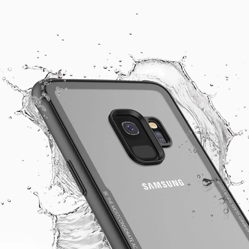 Чехол toraise для samsung Galaxy S9, чехол из прозрачного стекла, силиконовая Задняя накладка чехла из ТПУ для samsung S9 Plus, чехол для Galaxy S9