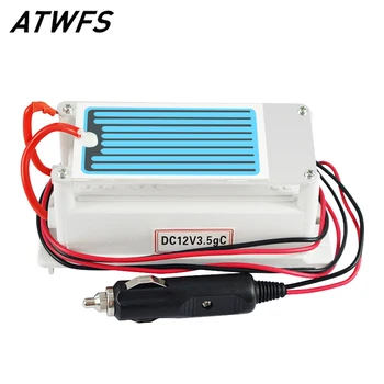 

ATWFS Hot Sale Ozone Generator 12v 3.5g/h Car Air Purifier Ozone Sterilizer Mephitis Absorption Ceramic Plate Longevity
