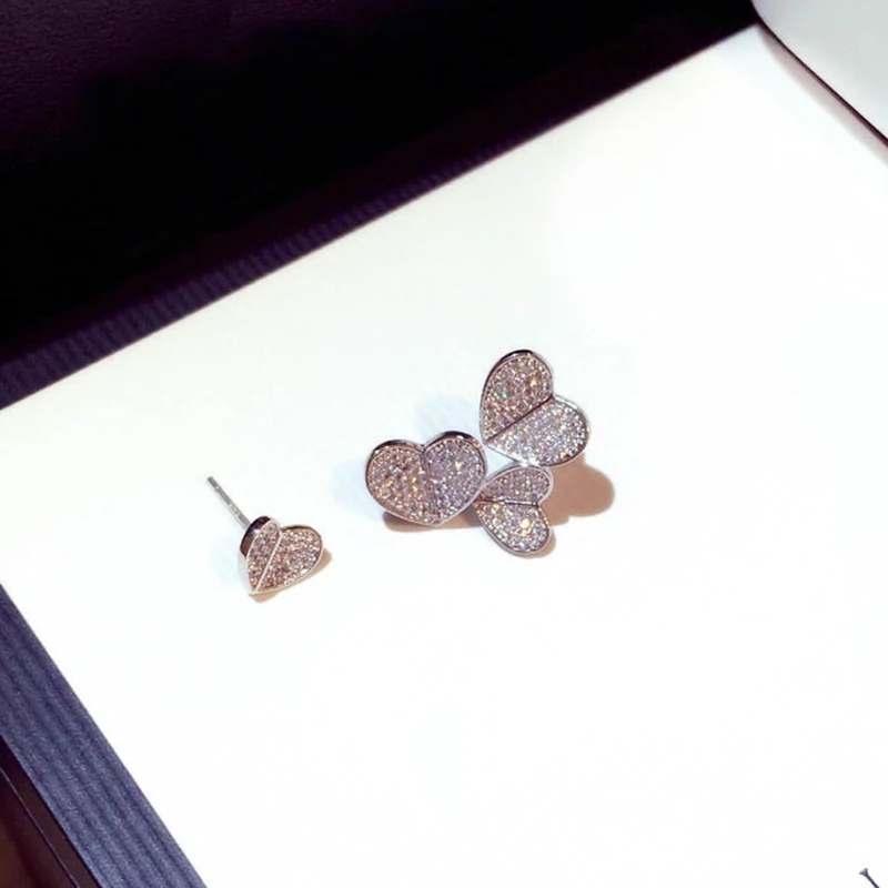 heart earrings sterling silver (1)
