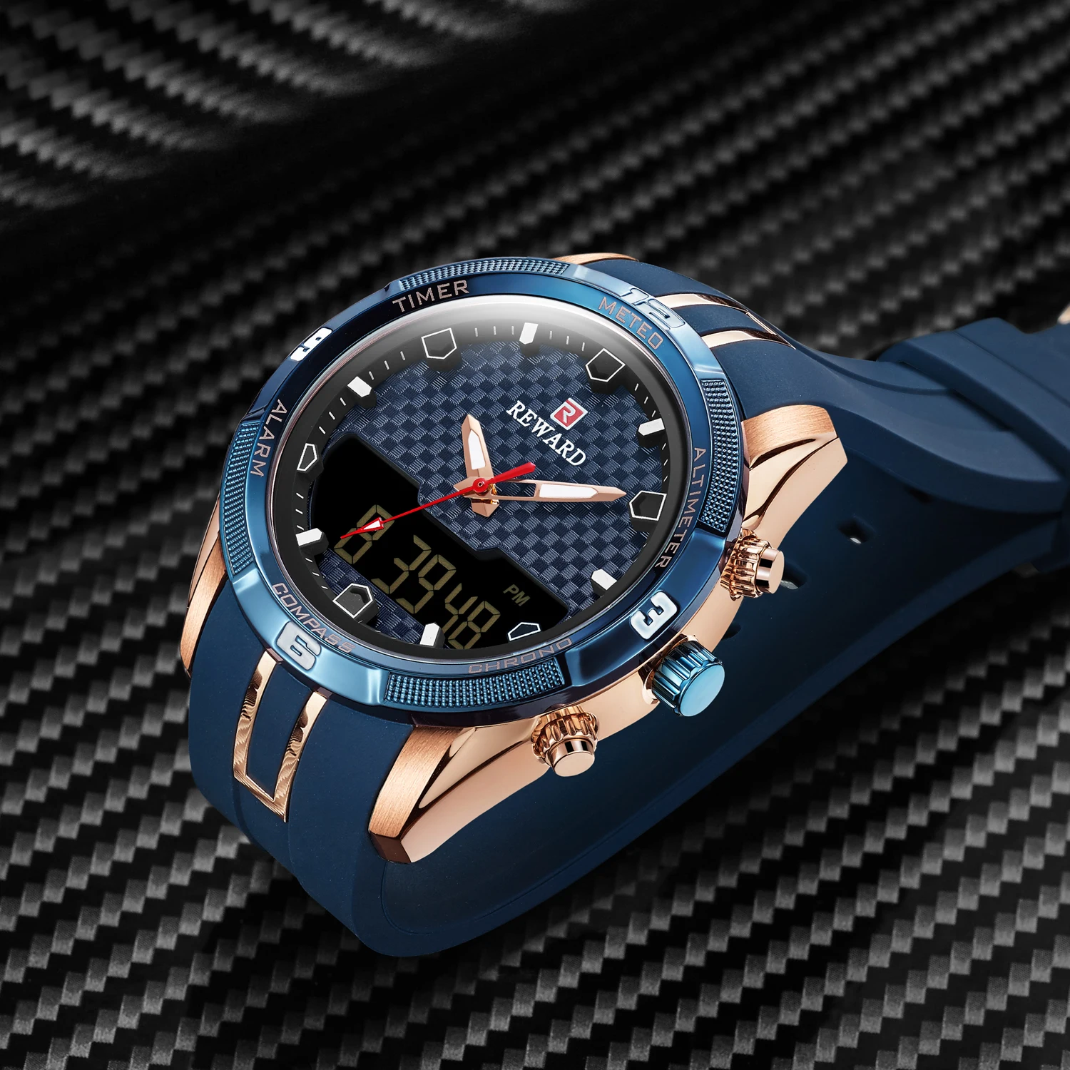 Награда аналоговые цифровые часы мужские роскошные Брендовые спортивные мужские часы цифровые водонепроницаемые мужские часы кварцевые
