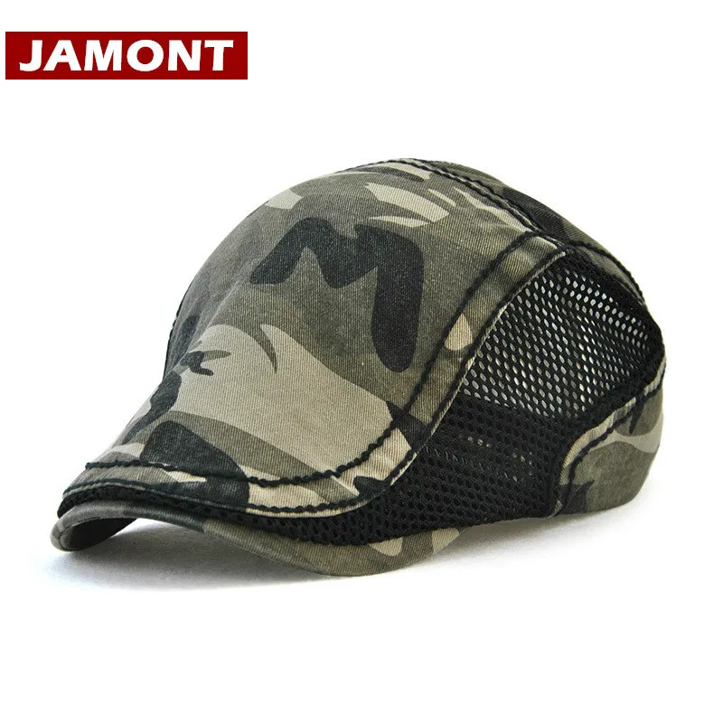 [JAMONT] весенне-летняя шляпа для женщин и мужчин береты кепки сетчатые шляпы Козырьки модный Камуфляжный берет Casquette