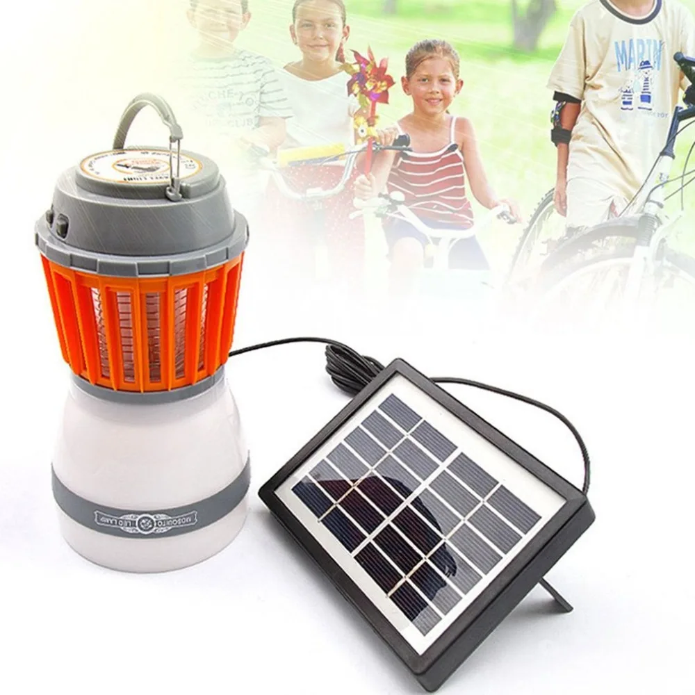 

Solar LED Lamp Mosquito Killer Lamp IP67 Waterproof Outdoor LED Light Night Light 5V Insects Flies Pest Zapper Killer