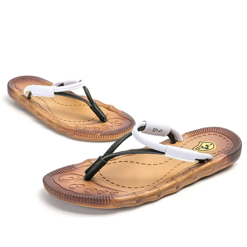 Men Summer Flip Flop Shoes Sandals High Quality Outdoor Beach Flip Flops Men Fashion Home Non-slip Breathable Slippers