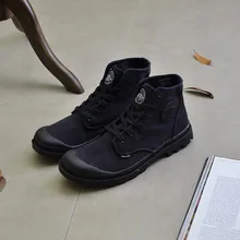 Free Shipping! Fashion 2017 New Spring Autumn Men Boot Casual Canvas Boot Lace Up Shoes Military Boot Outdoor Shoes
