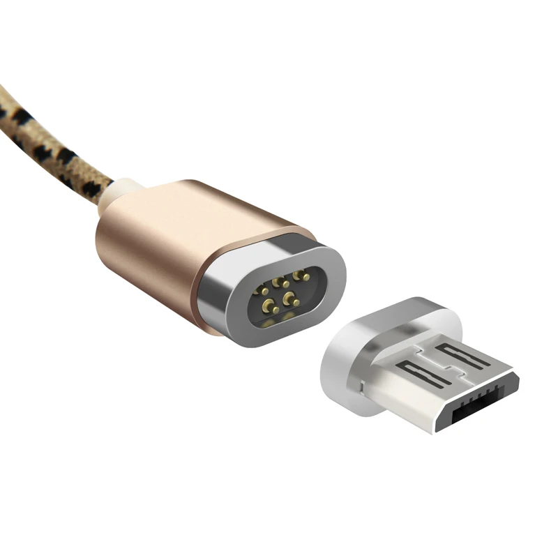 Магнитный Кабель-адаптер для Apple lightning для iPhone xs, xr, x, 8, 7, 6s, 6 plus, 5, usb кабель для зарядки, Android, микро зарядное устройство - Цвет: Micro add cable Glod