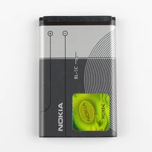 Оригинальный Nokia BL-5C аккумулятор телефона для Nokia C2-01 C2-02 C2-03 C2-06 X2-01 5130 6230i N72 N70 5130 2610 7610 E50 3208C