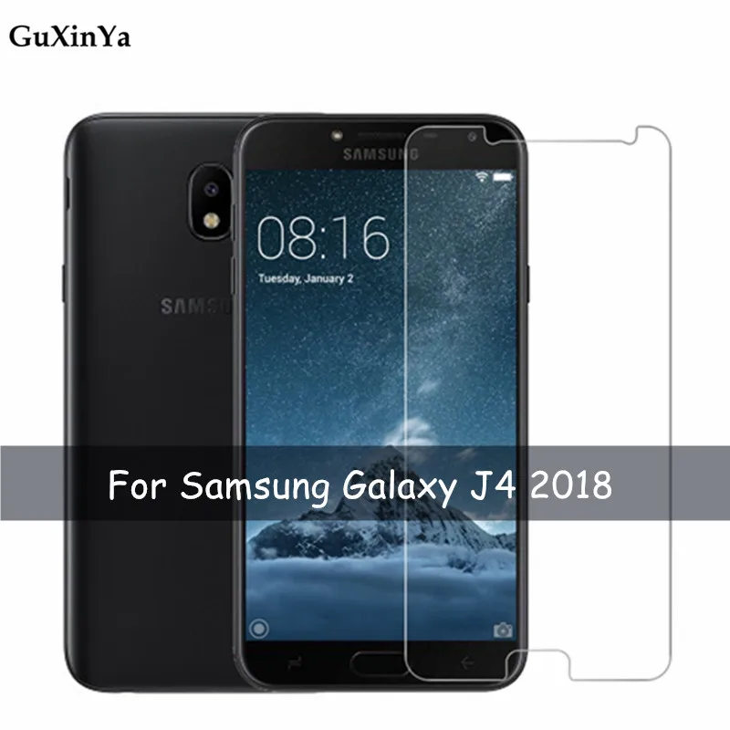Закаленное стекло для Samsung Galaxy J4 2018 Защитное против царапин J400F пленка 5 дюйма 2 шт.