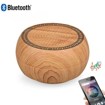 

Portable Outdoor Wood Bluetooth Speaker With MIC, Mini Handcrafted Retro, TF Card Mp3 Player, HD Sound Enhass Bass Music Box