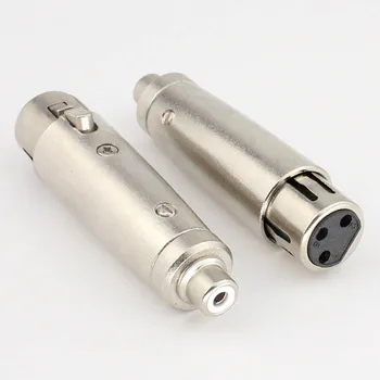 

5pcs K3P 3-pin XLR Female Connector Plug Turn 6.5 mm Mono Male XLR Audio Cable Connector Adapter