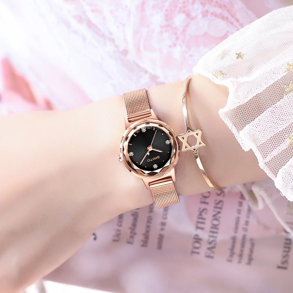 

Casual Women Watch Luxury GITMO Brand Rose Gold Women Quartz Wristwatch Japan Quartz Stainless Steel Waterproof Dress Watches