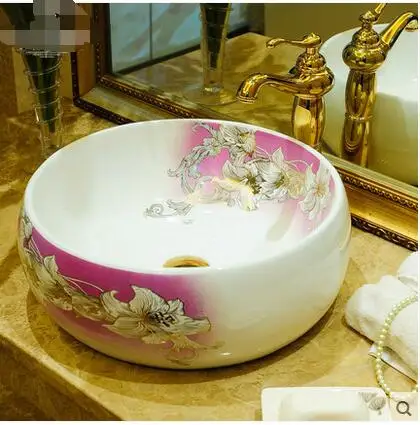 

The balcony on the ceramic bowl lavatory circle European modern art toilet lavabo