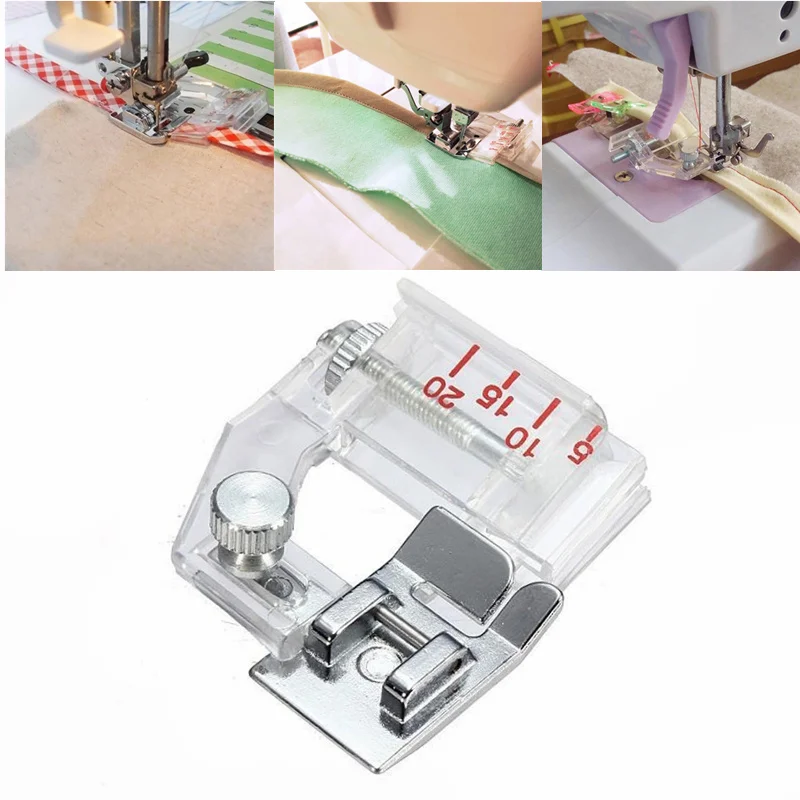 

Drop Shipping 2019 Home Adjustable Bias Binder Presser Foot Feet for Sewing Machines AA7657